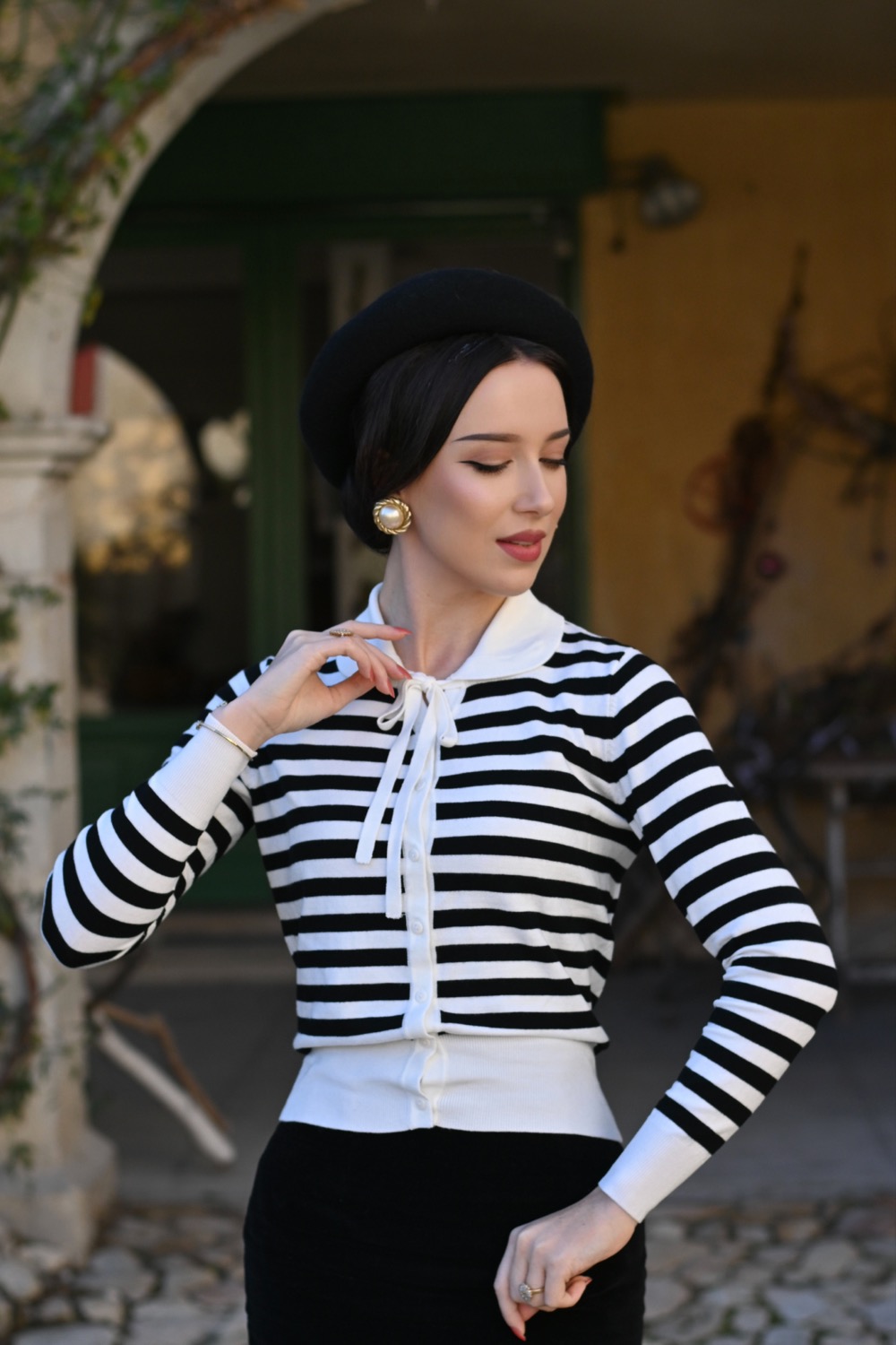 The Monroe Classic Stripe Cardigan